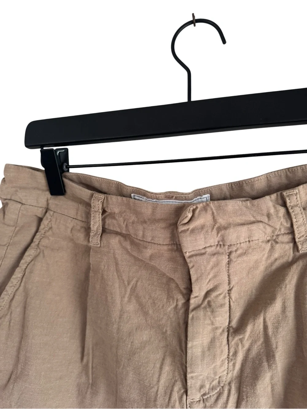 Frank & Eileen Waterford 12 Linen Shorts Tiramasu Brown - Picture 5 of 9